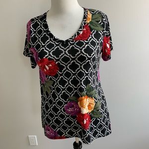Floral Print Christy T - XLarge